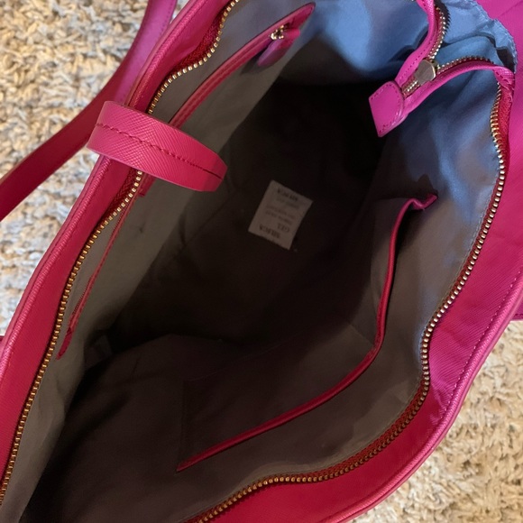 Hot Pink Burano Leather Handbag Shoulderbag - Picture 4 of 4